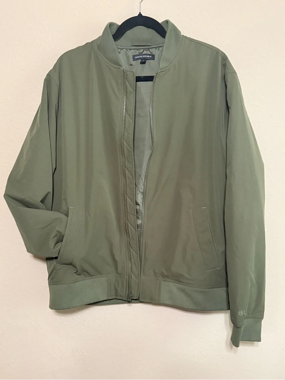 Banana Republic Olive Green Men's Bomber Jacket